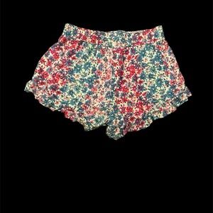 Girls RUMI+RYDER  Red and Blue High Waist Shorts Sz 6-7
